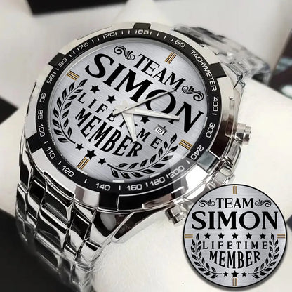 SIMON 13K1-437 Alloy-Quatz-Men Watch, Personalized Premium Gift for Anniversary