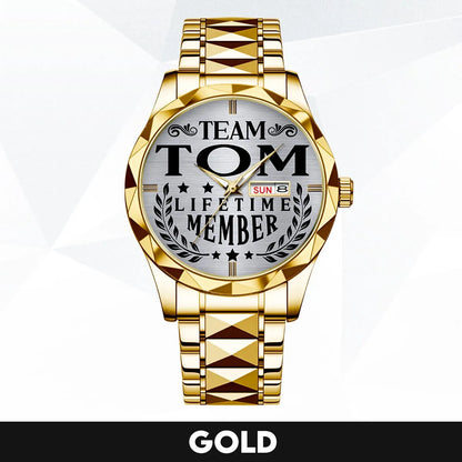 TOM 13K1-437 Luxury Alloy-Men Watch, Personalized Premium Gift for Anniversary