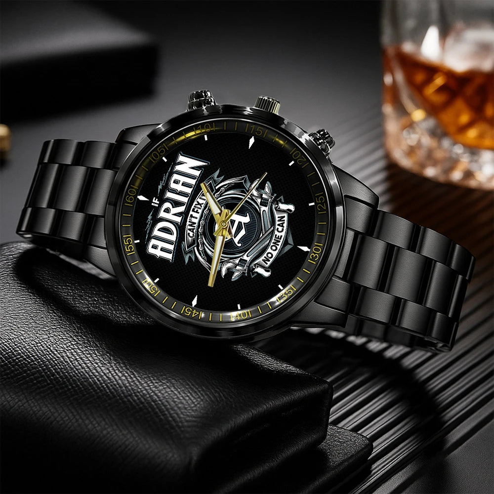 ADRIAN 13K1-447 – Personalized Name Watch “If Can’t Fix It, No One Can”