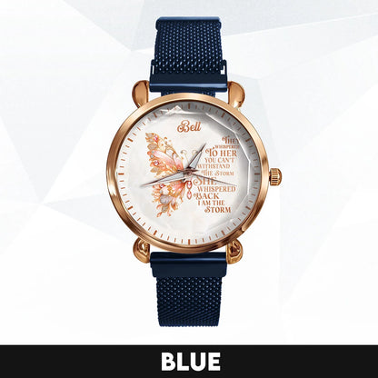 They Whisper To Her You Can't Withstand The Storm Golden Rose Watch BELL M1-W19