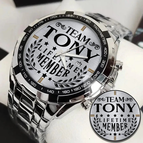 TONY 13K1-437 Alloy-Quatz-Men Watch, Personalized Premium Gift for Anniversary
