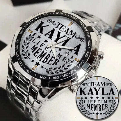 KAYLA 13K1-437 Alloy-Quatz-Men Watch, Personalized Premium Gift for Anniversary