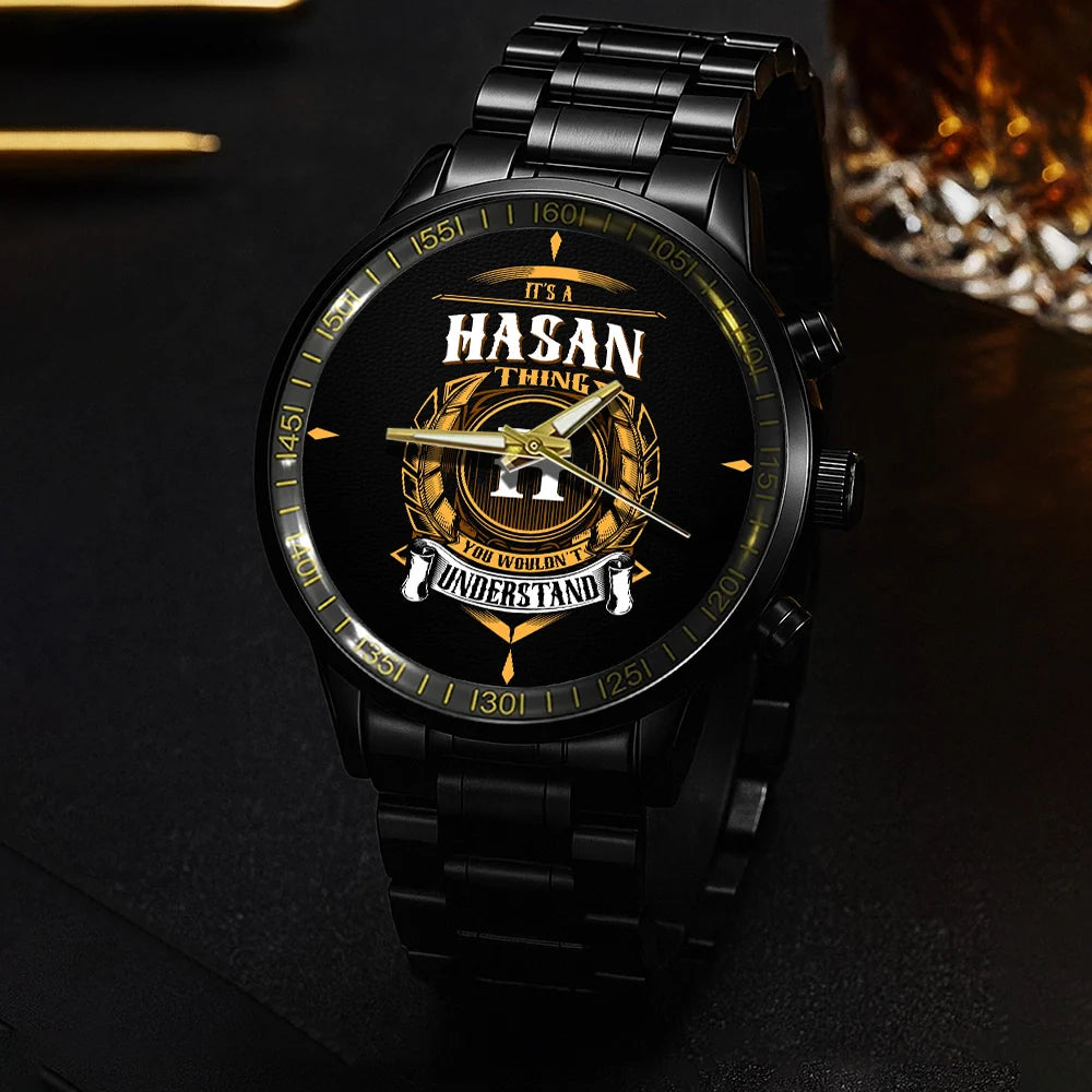 HASAN 13K2-86 Personalized Watch, Premium Gift for Anniversary