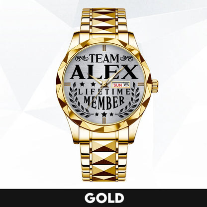 ALEX 13K1-437 Luxury Alloy-Men Watch, Personalized Premium Gift for Anniversary