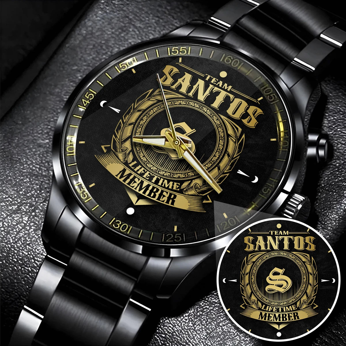 SANTOS 13K1-444 Personalized Watch, Premium Gift for Anniversary