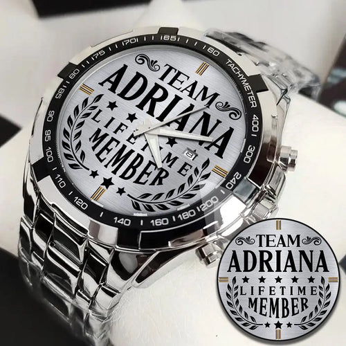 ADRIANA 13K1-437 Alloy-Quatz-Men Watch, Personalized Premium Gift for Anniversary