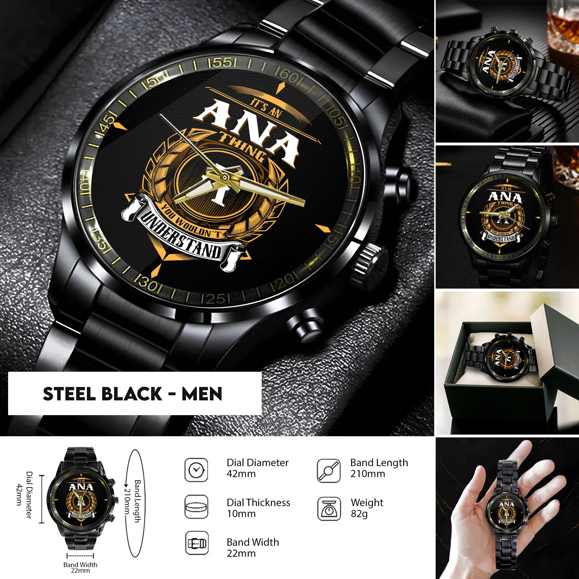 Steel Black - Men