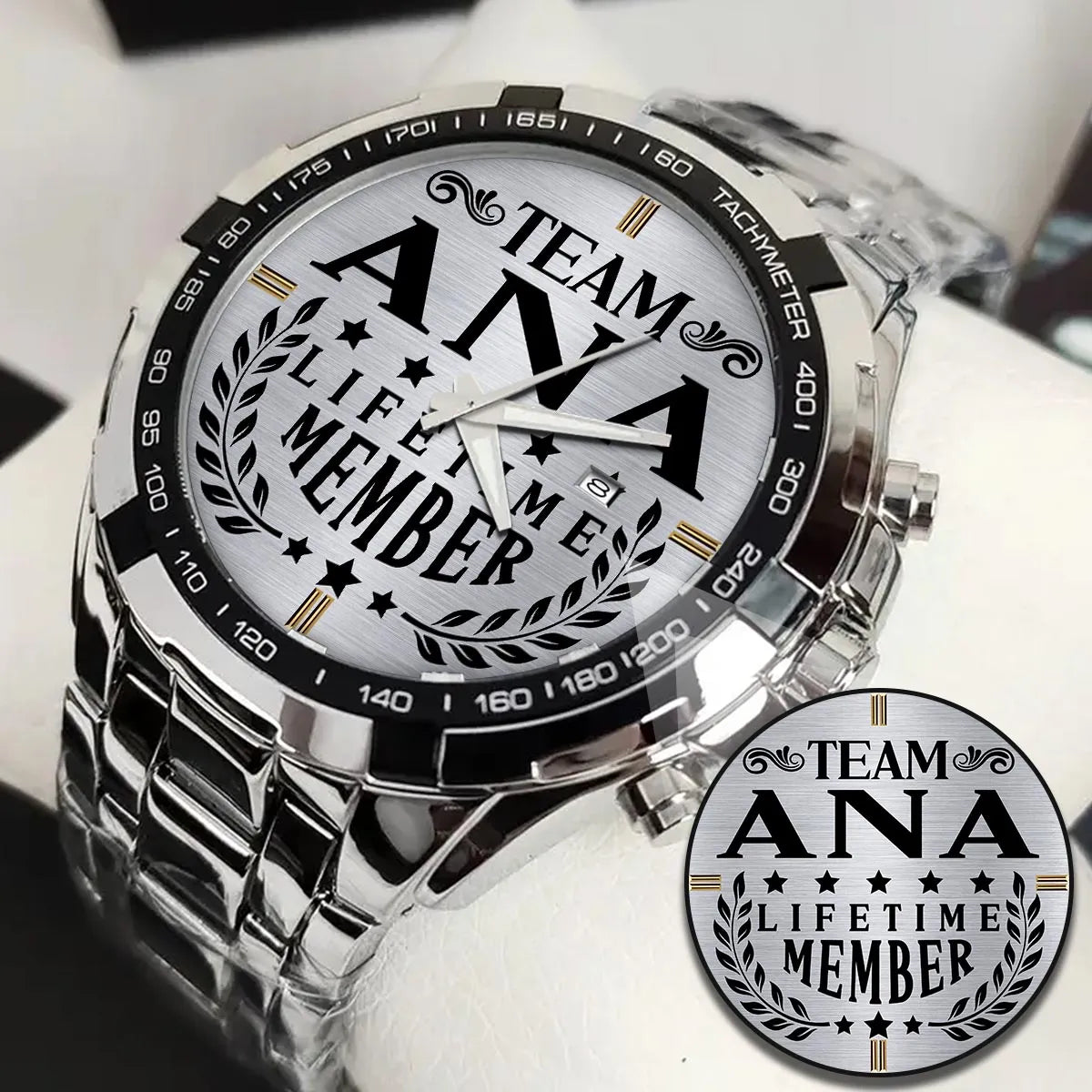 ANA 13K1-437 Alloy-Quatz-Men Watch, Personalized Premium Gift for Anniversary