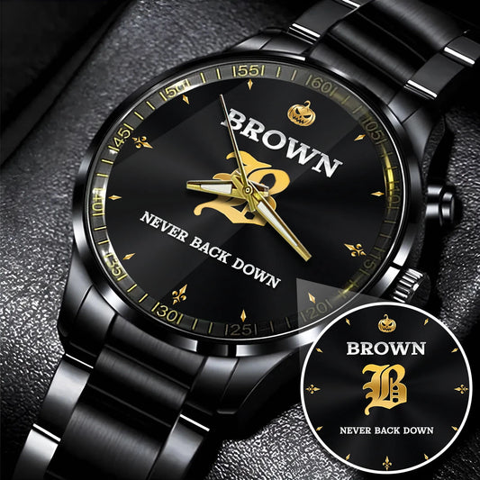 Never Back Down Halloween Pumpkin Watch BROWN M1-W20