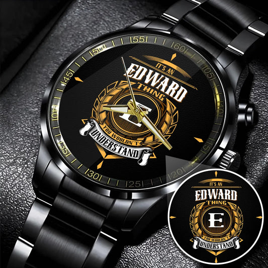 EDWARD 13K1-434 Personalized Watch, Premium Gift for Anniversary
