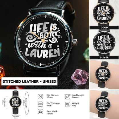 Stitched Leather - Unisex