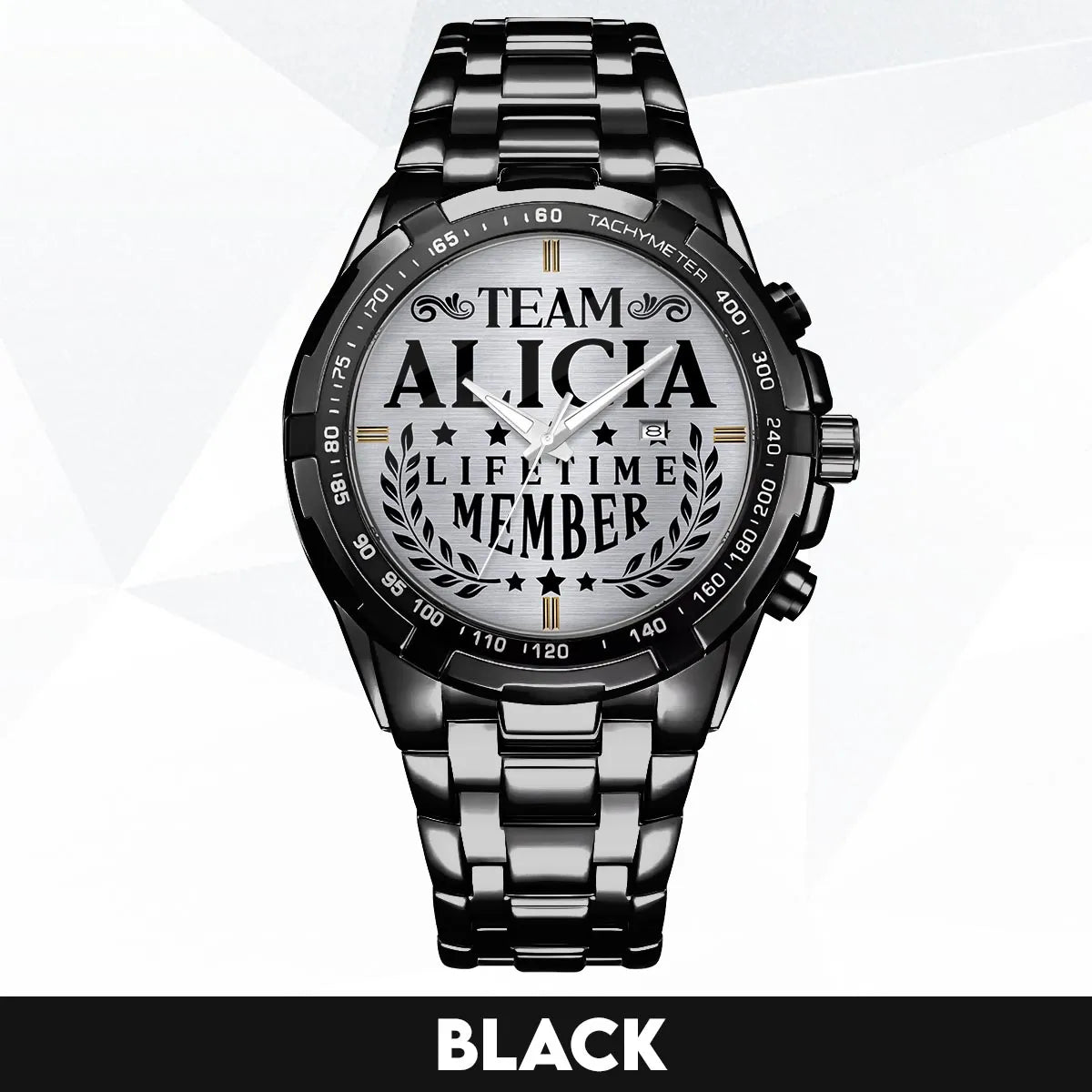 ALICIA 13K1-437 Alloy-Quatz-Men Watch, Personalized Premium Gift for Anniversary