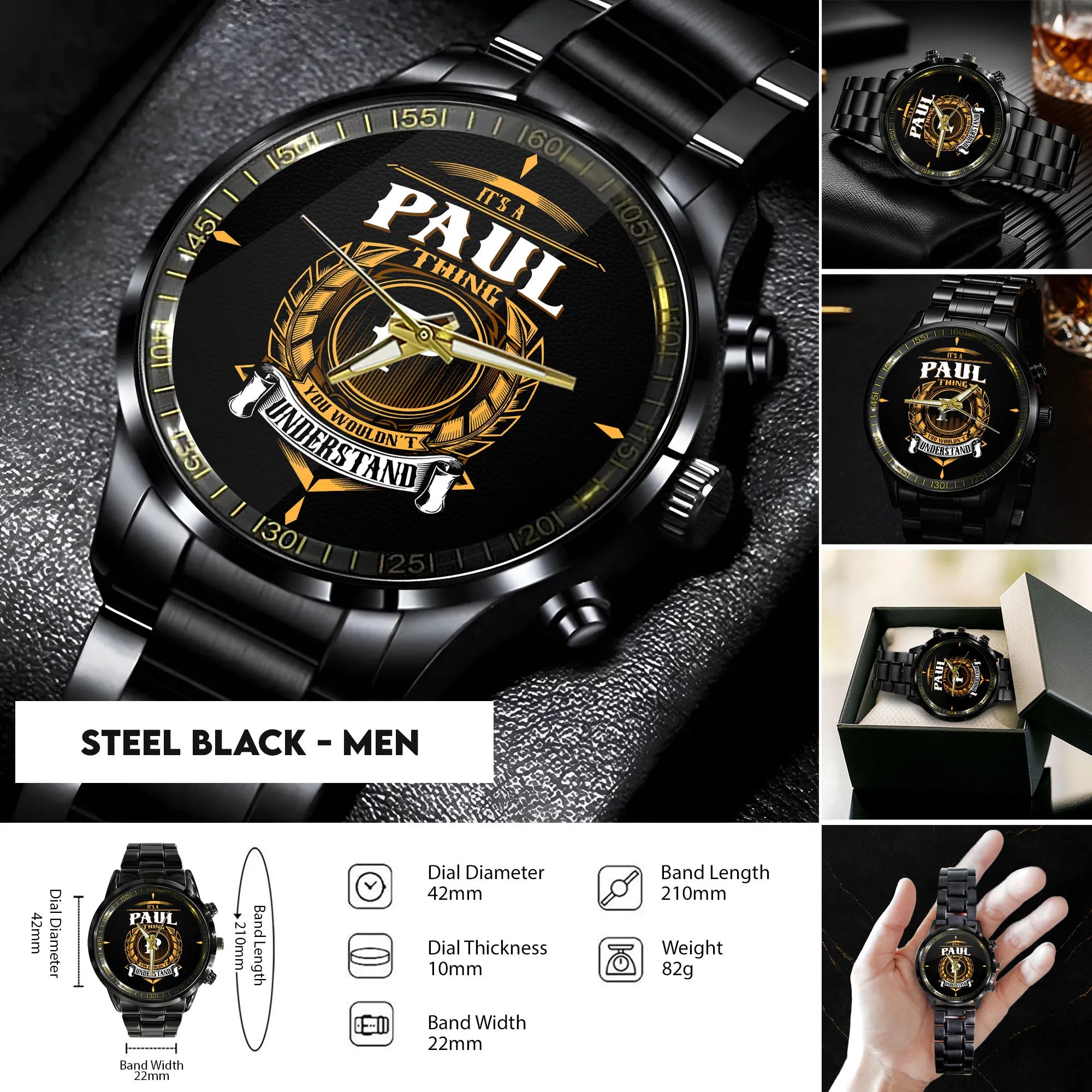 Steel Black - Men