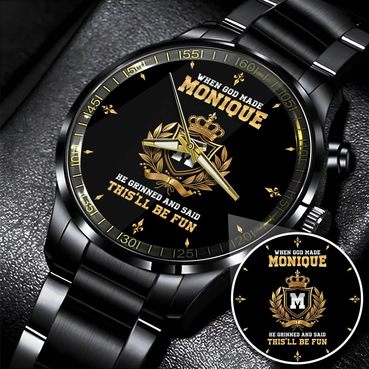 God Made Your Name Custom Watch MONIQUE M1-W12