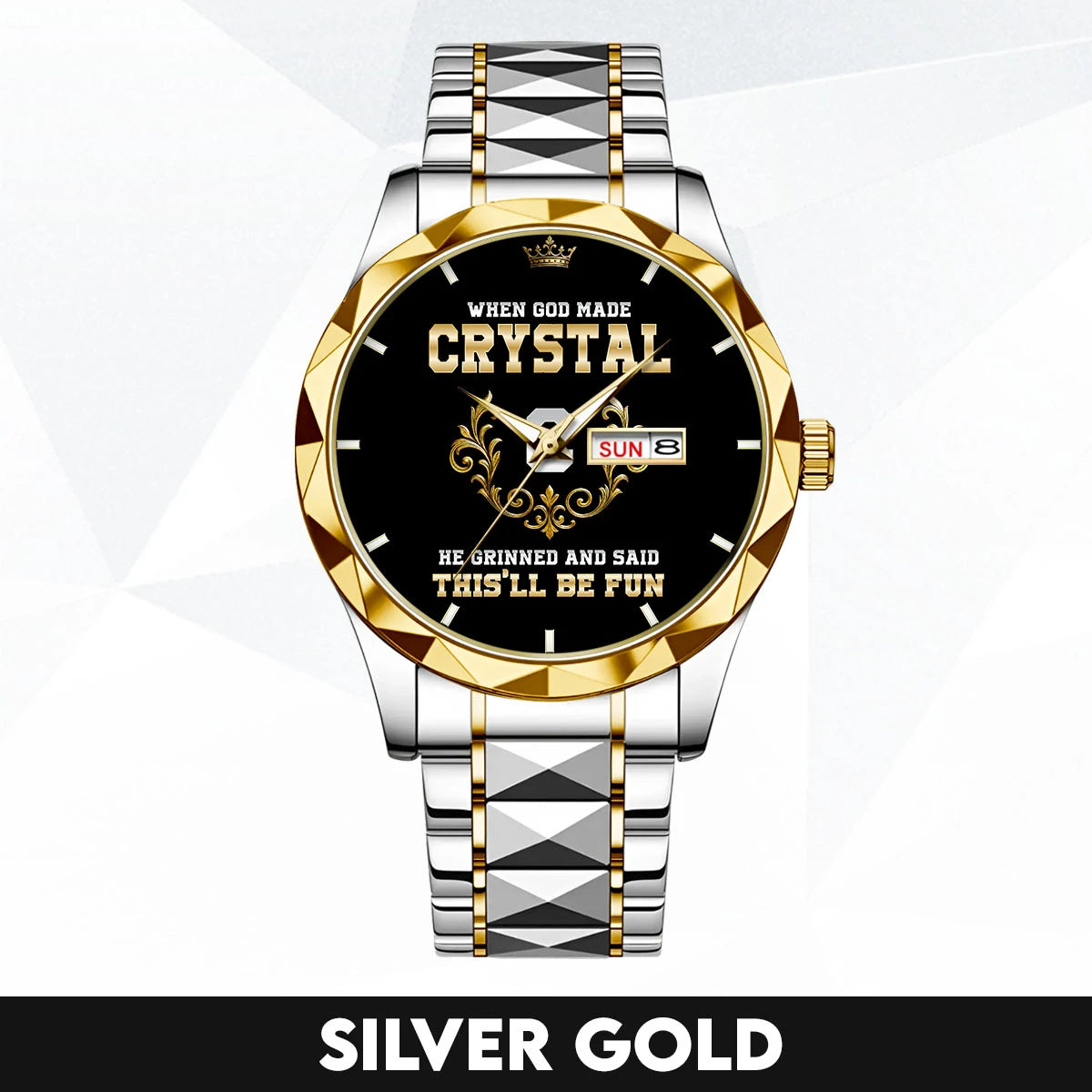 God Made Your Name Royal Watch CRYSTAL M1-W14