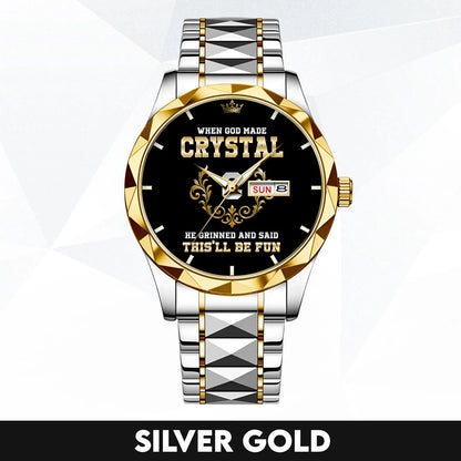 God Made Your Name Royal Watch CRYSTAL M1-W14