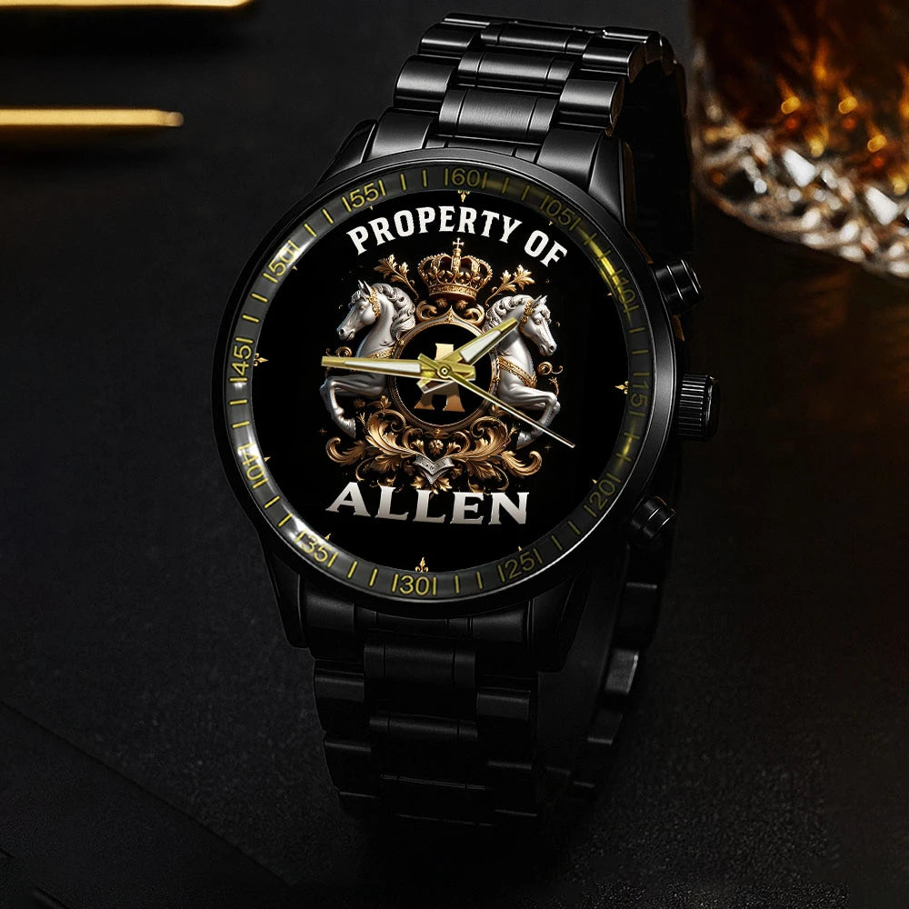 Property Of Your Name Horses Watch ALLEN M1-W17