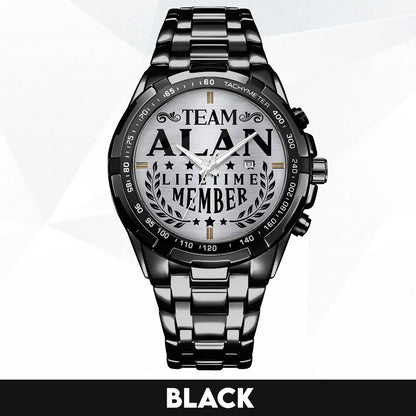 ALAN 13K1-437 Alloy-Quatz-Men Watch, Personalized Premium Gift for Anniversary