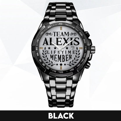 ALEXIS 13K1-437 Alloy-Quatz-Men Watch, Personalized Premium Gift for Anniversary