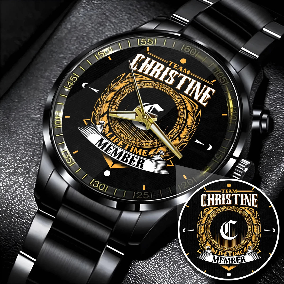CHRISTINE 13K1-445 Personalized Watch, Premium Gift for Anniversary