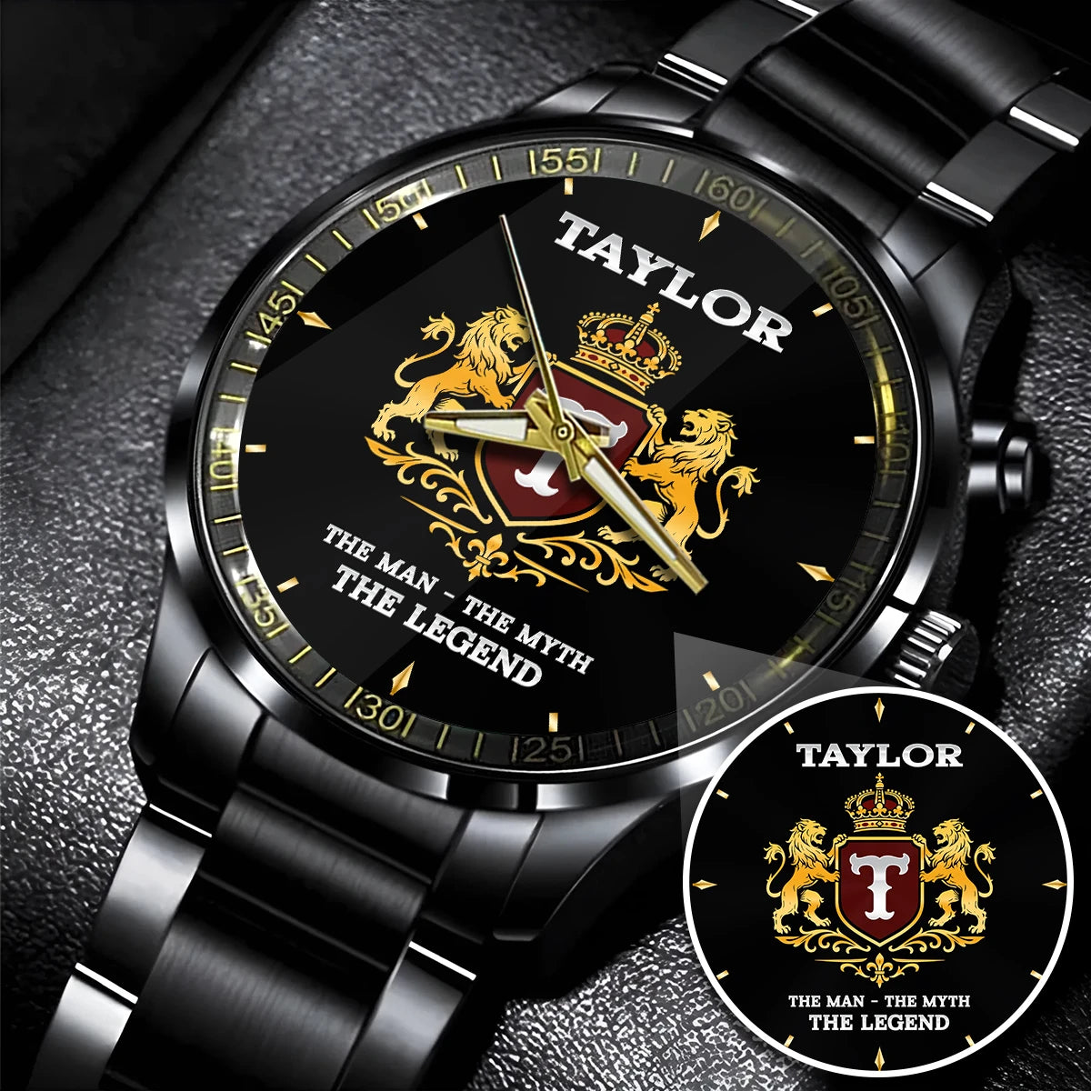 The Man The Myth Legend Royal Luxury Watch TAYLOR M1-W21