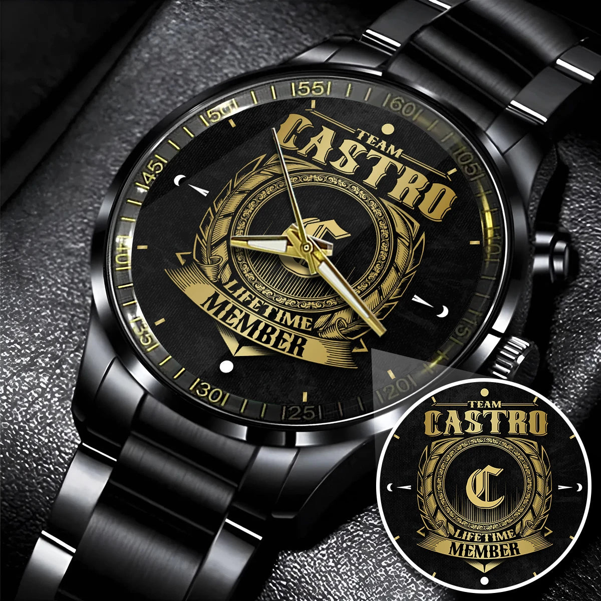 CASTRO 13K1-444 Personalized Watch, Premium Gift for Anniversary