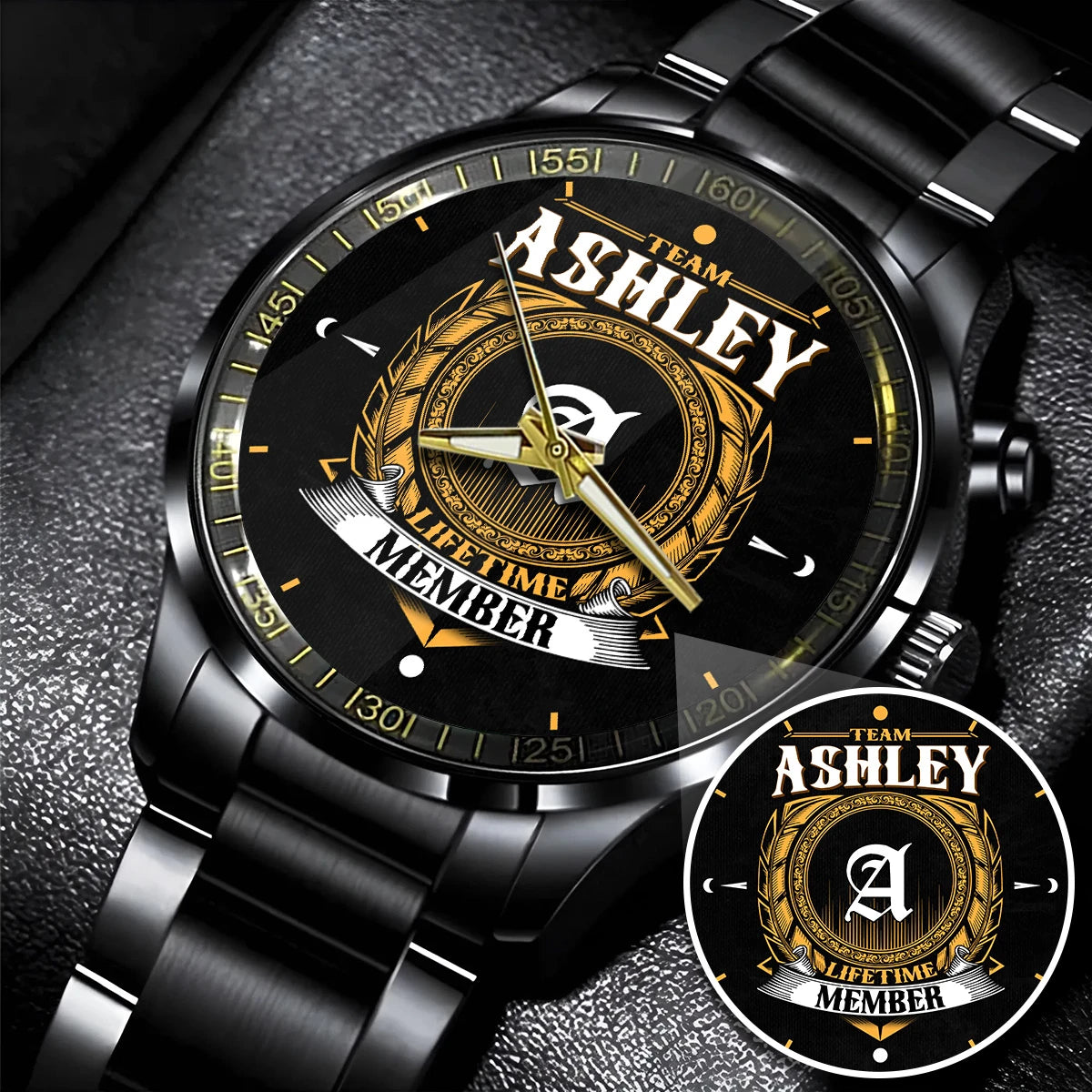 ASHLEY 13K1-445 Personalized Watch, Premium Gift for Anniversary