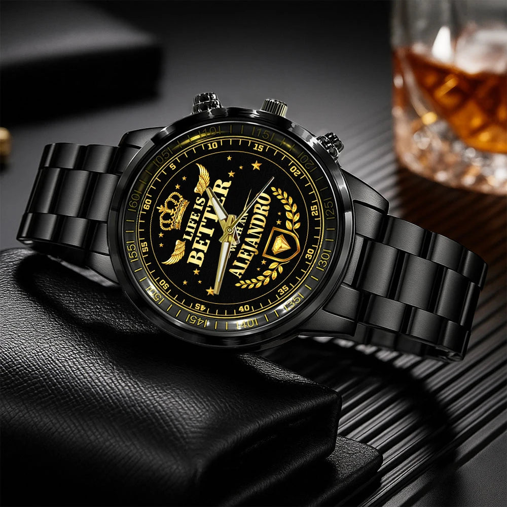 ALEJANDRO 13K1-442 Personalized Watch, Premium Gift for Anniversary