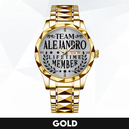 ALEJANDRO 13K1-437 Luxury Alloy-Men Watch, Personalized Premium Gift for Anniversary