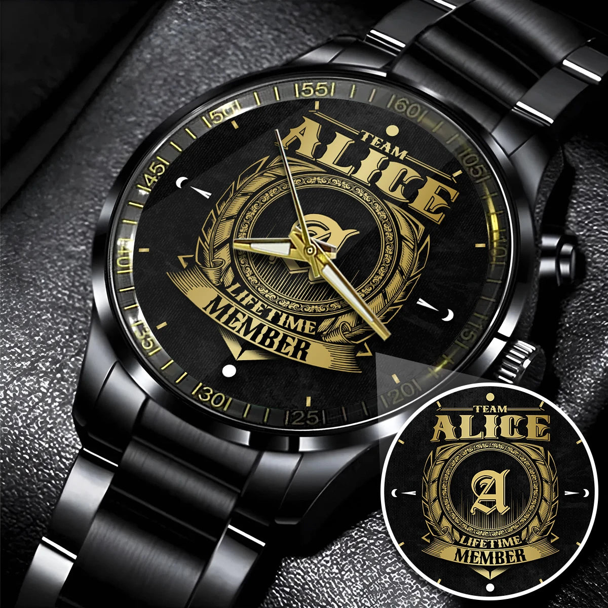 ALICE 13K1-444 Personalized Watch, Premium Gift for Anniversary