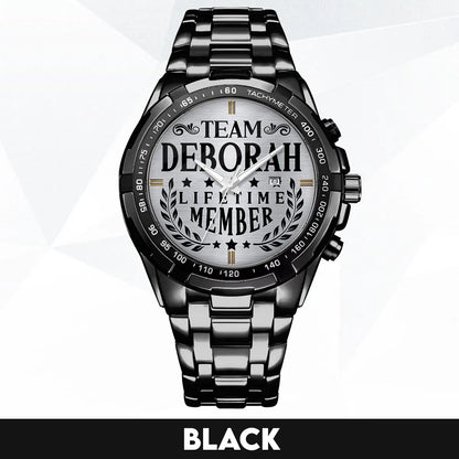 DEBORAH 13K1-437 Alloy-Quatz-Men Watch, Personalized Premium Gift for Anniversary