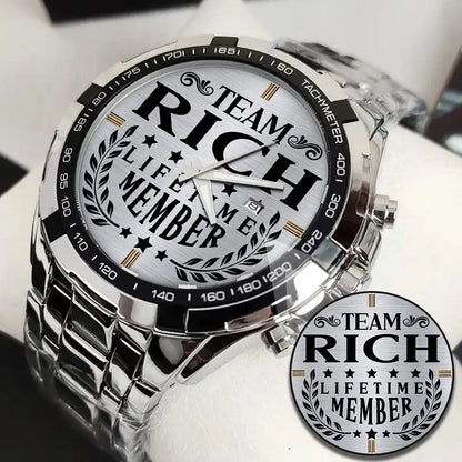 RICH 13K1-437 Alloy-Quatz-Men Watch, Personalized Premium Gift for Anniversary