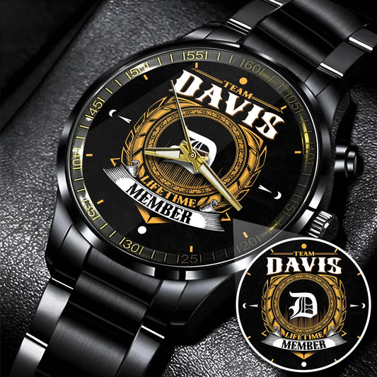 DAVIS 13K1-445 Personalized Watch, Premium Gift for Anniversary
