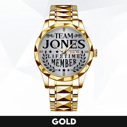 JONES 13K1-437 Luxury Alloy-Men Watch, Personalized Premium Gift for Anniversary