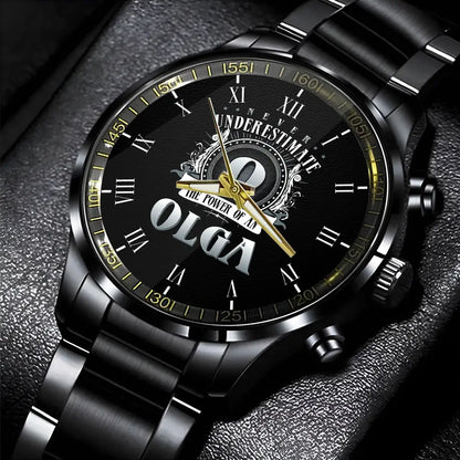 OLGA 13K1-85 Personalized Watch, Premium Gift for Anniversary