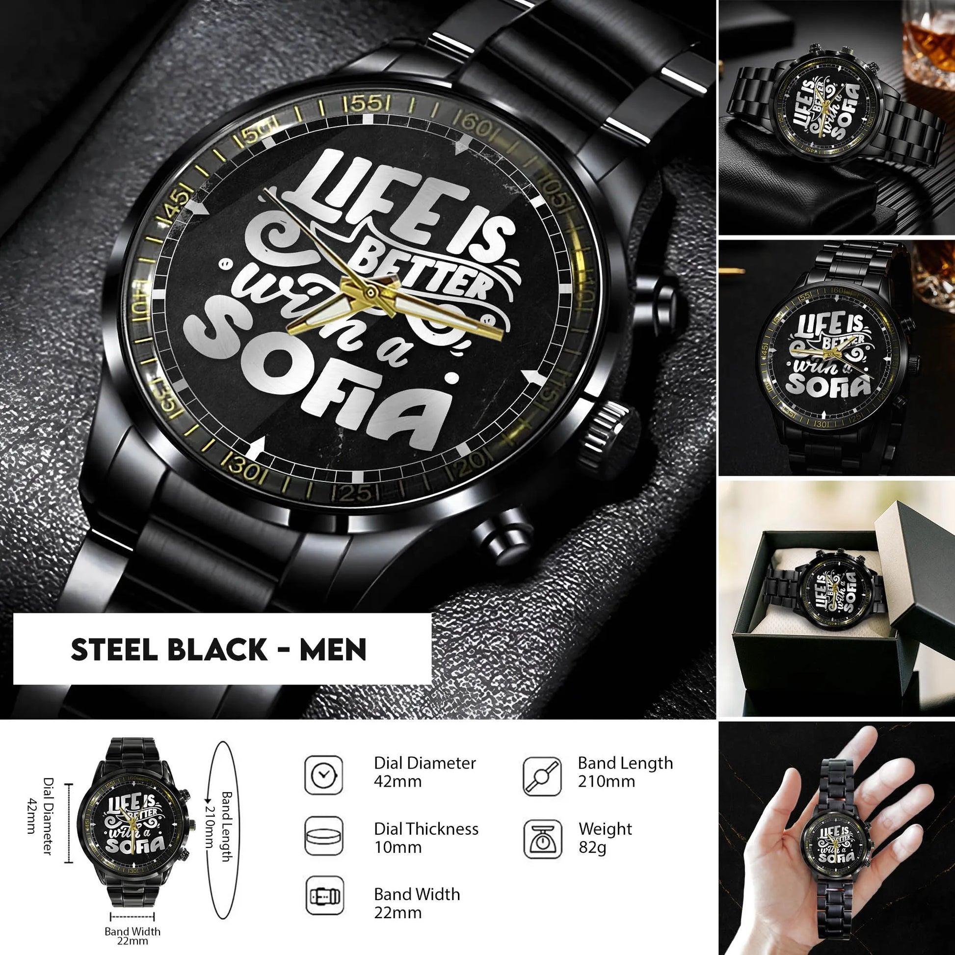 Steel Black - Men