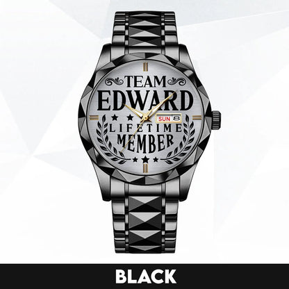 EDWARD 13K1-437 Luxury Alloy-Men Watch, Personalized Premium Gift for Anniversary