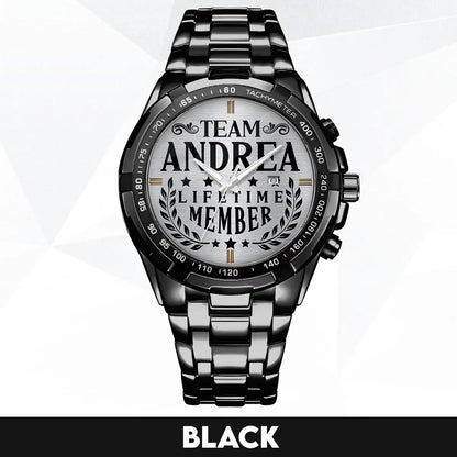 ANDREA 13K1-437 Alloy-Quatz-Men Watch, Personalized Premium Gift for Anniversary