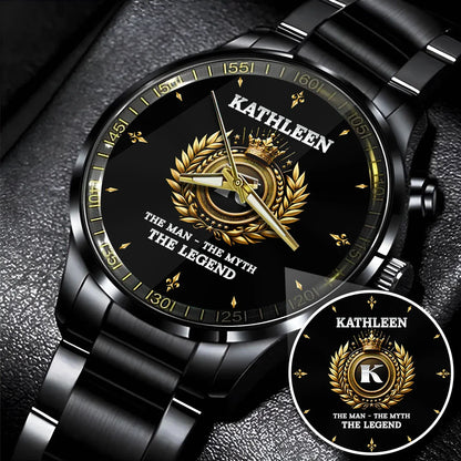 The Man The Myth The Legend Olive Crown Watch KATHLEEN M1-W5