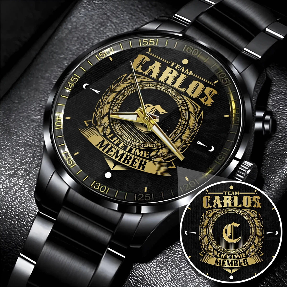 CARLOS 13K1-444 Personalized Watch, Premium Gift for Anniversary