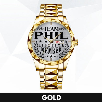 PHIL 13K1-437 Luxury Alloy-Men Watch, Personalized Premium Gift for Anniversary