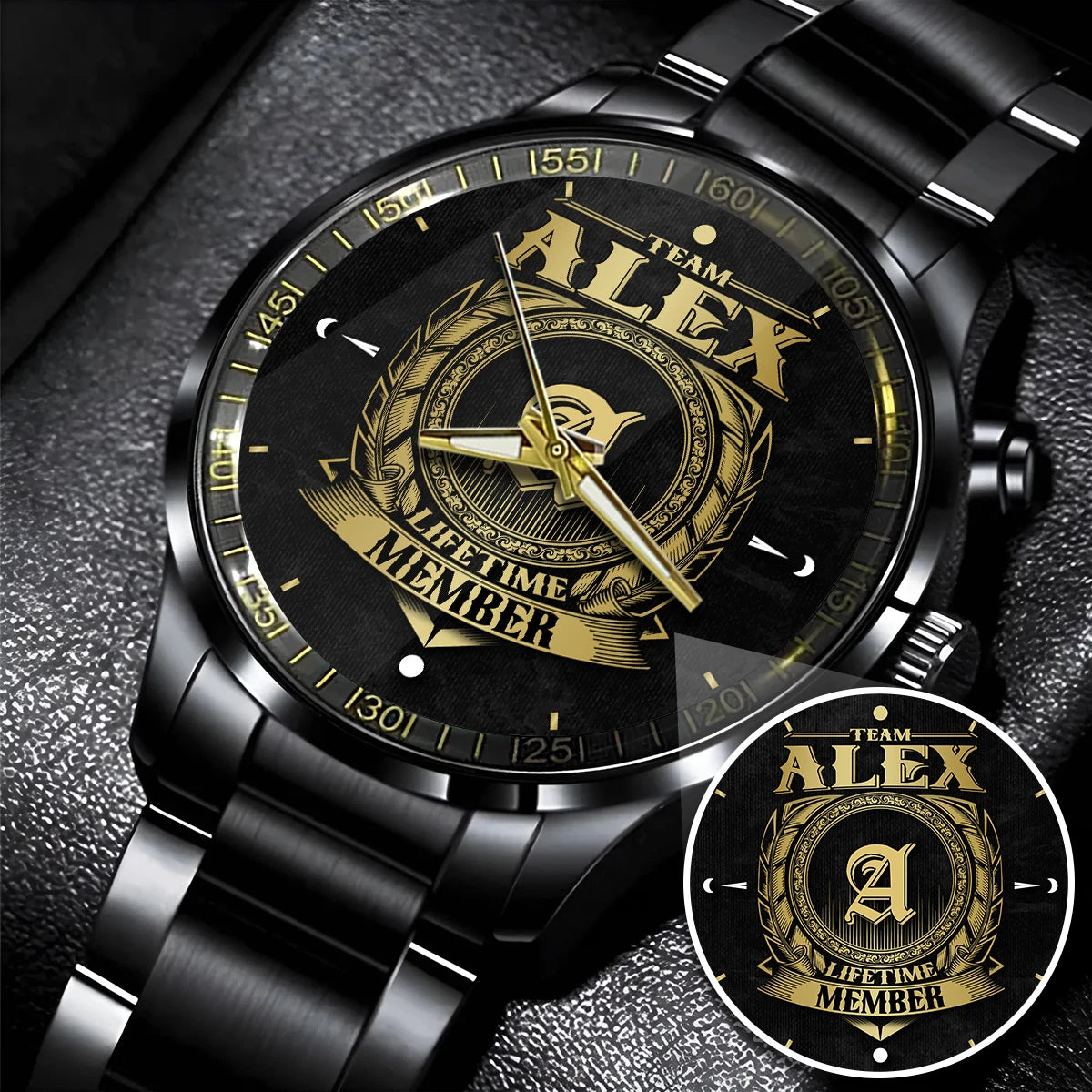 ALEX 13K1-444 Personalized Watch, Premium Gift for Anniversary