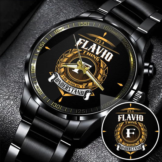 FLAVIO 13K5-434 Personalized Watch, Premium Gift for Anniversary