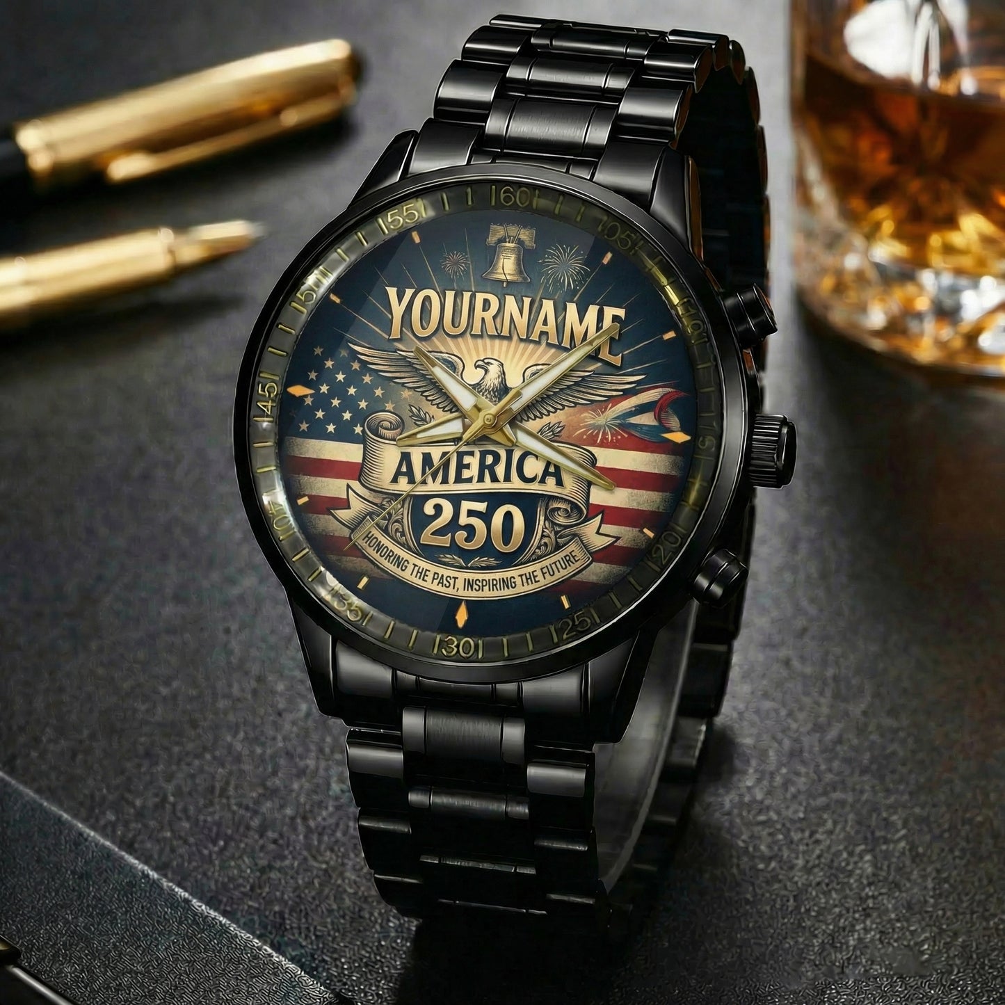Personalized Name Watch America 250 Honoring The Past, Inspiring The Future